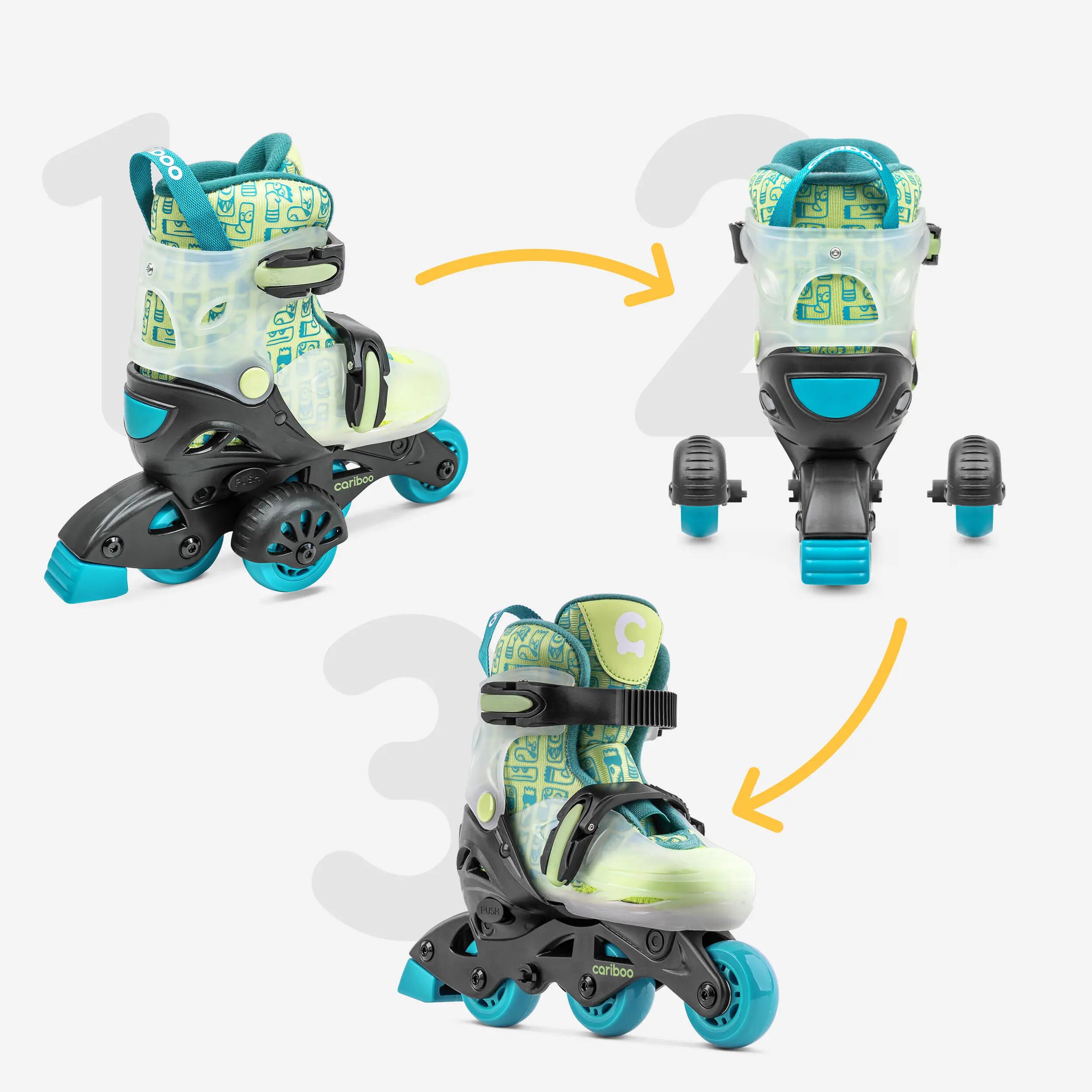 Verstelbare skates voor kinderen Cariboo Step 1 -Groen 5/9