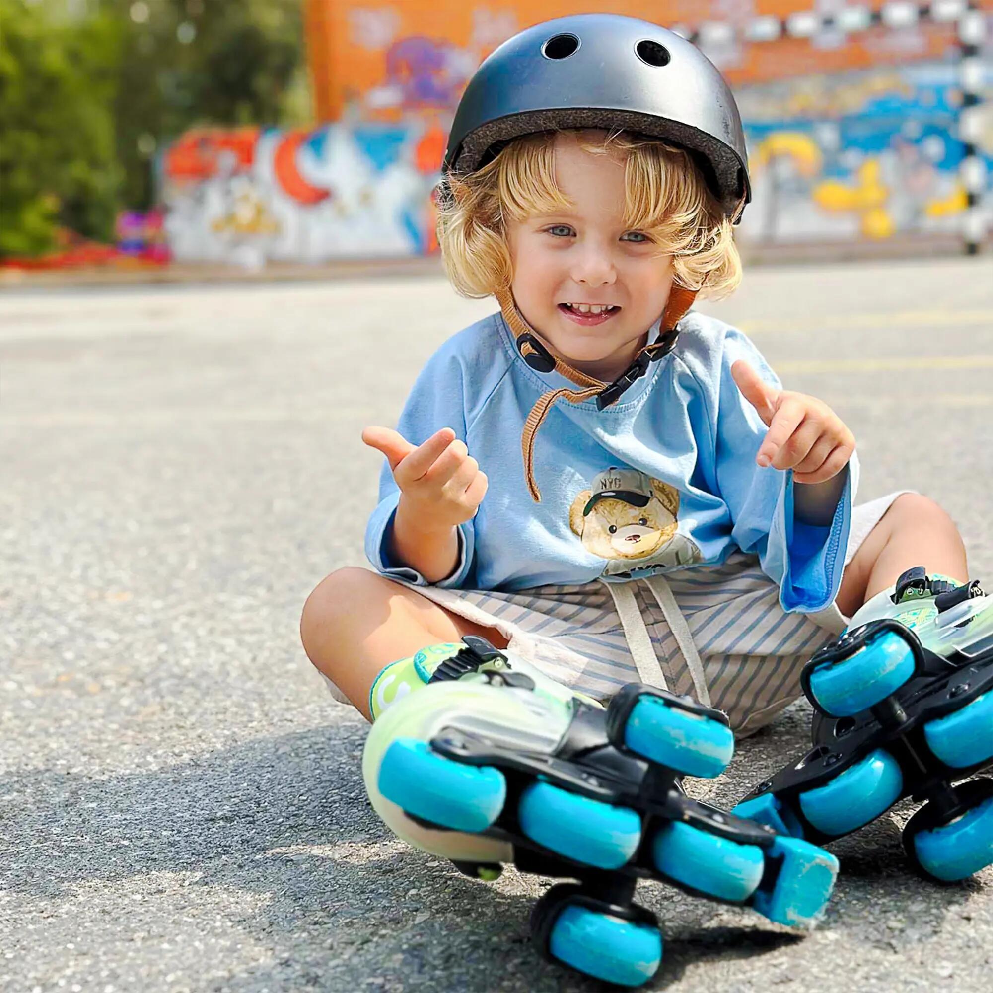 Verstelbare skates voor kinderen Cariboo Step 1 -Groen 3/9