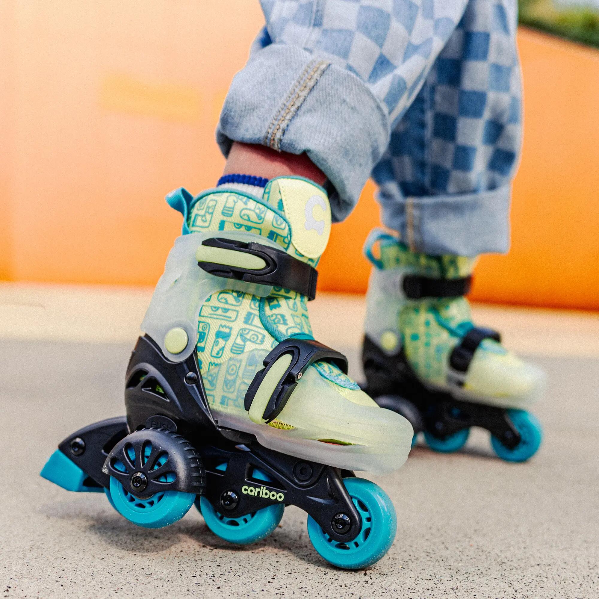 Verstelbare skates voor kinderen Cariboo Step 1 -Groen 2/9