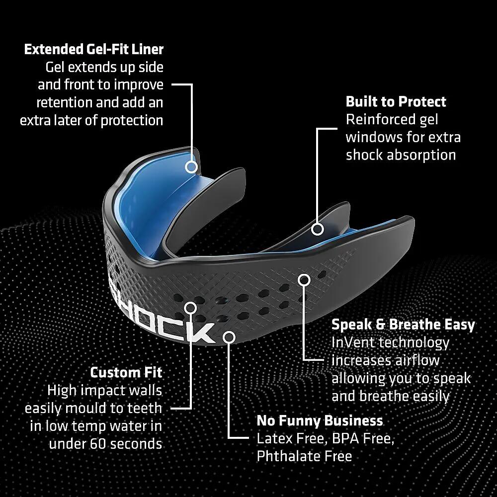 Protège dents Multisport Shock Doctor superfit Power Noir 3/5