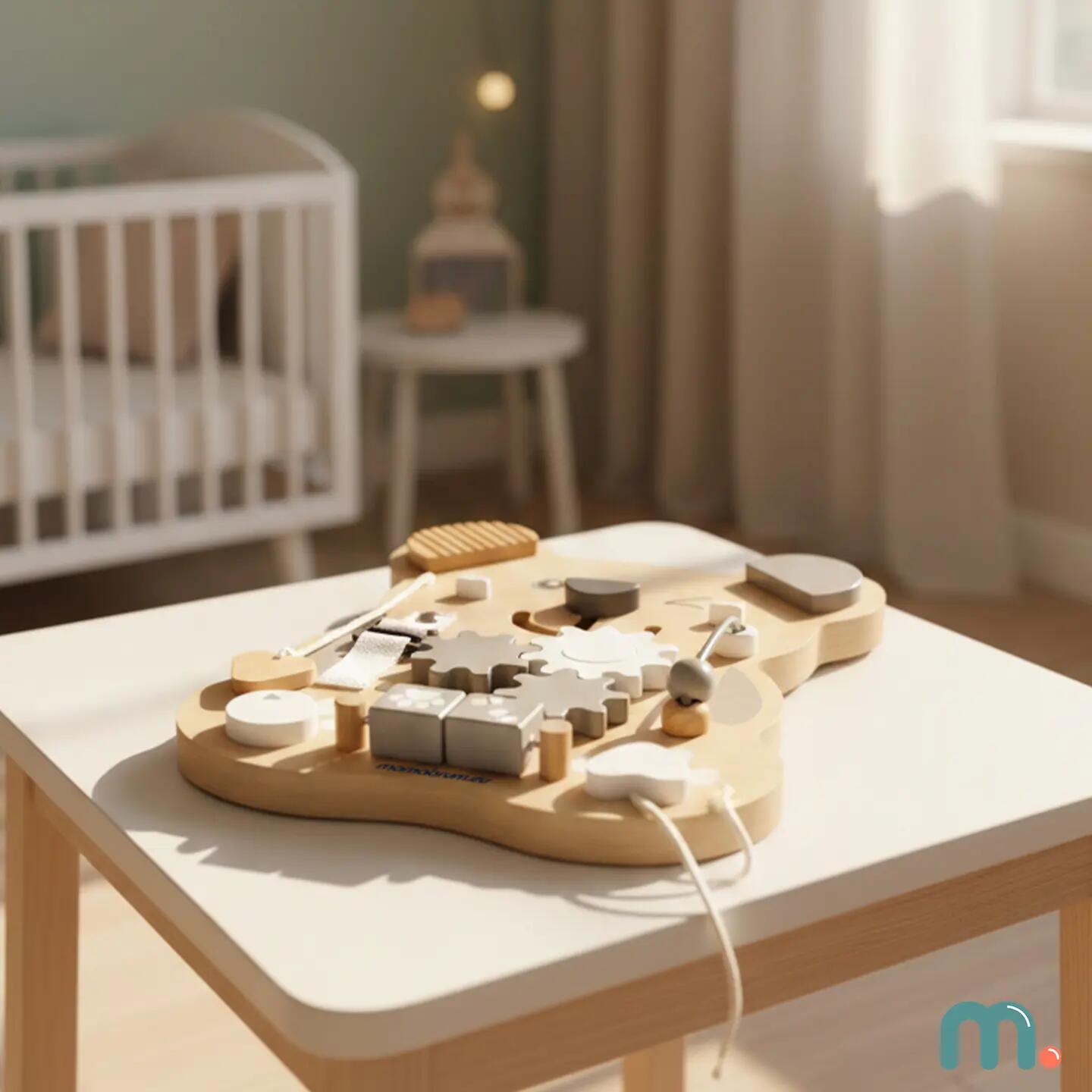 Tablica manipulacyjna dla dzieci drewniana sensoryczna Montessori 10 w 1 10/11