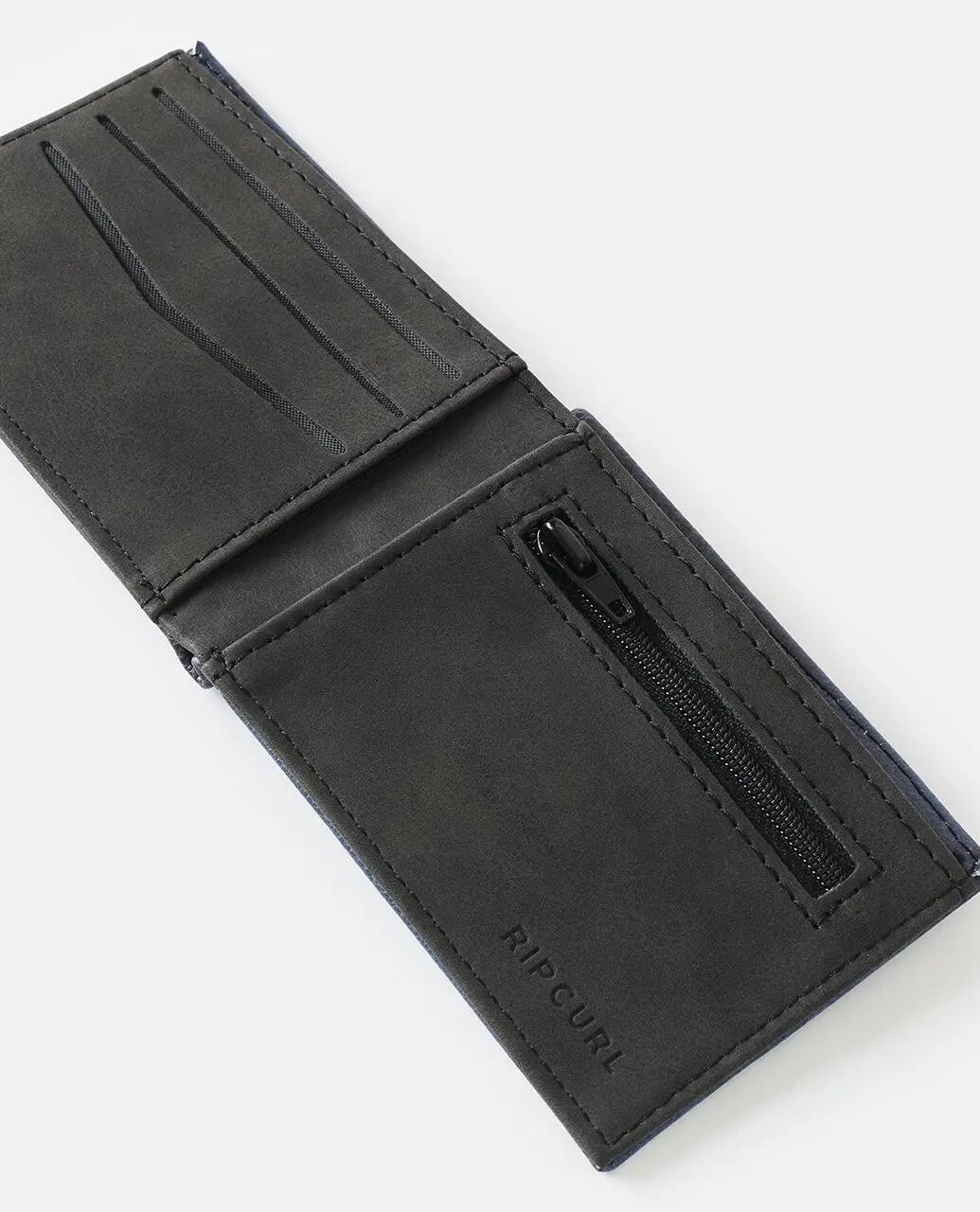 Portefeuille Homme Sessions PU Slim - Black/Navy 4/4