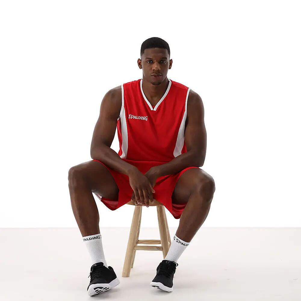 Spalding Jam Maillot Basket Enfants - Rouge/Blanc 164 5/5