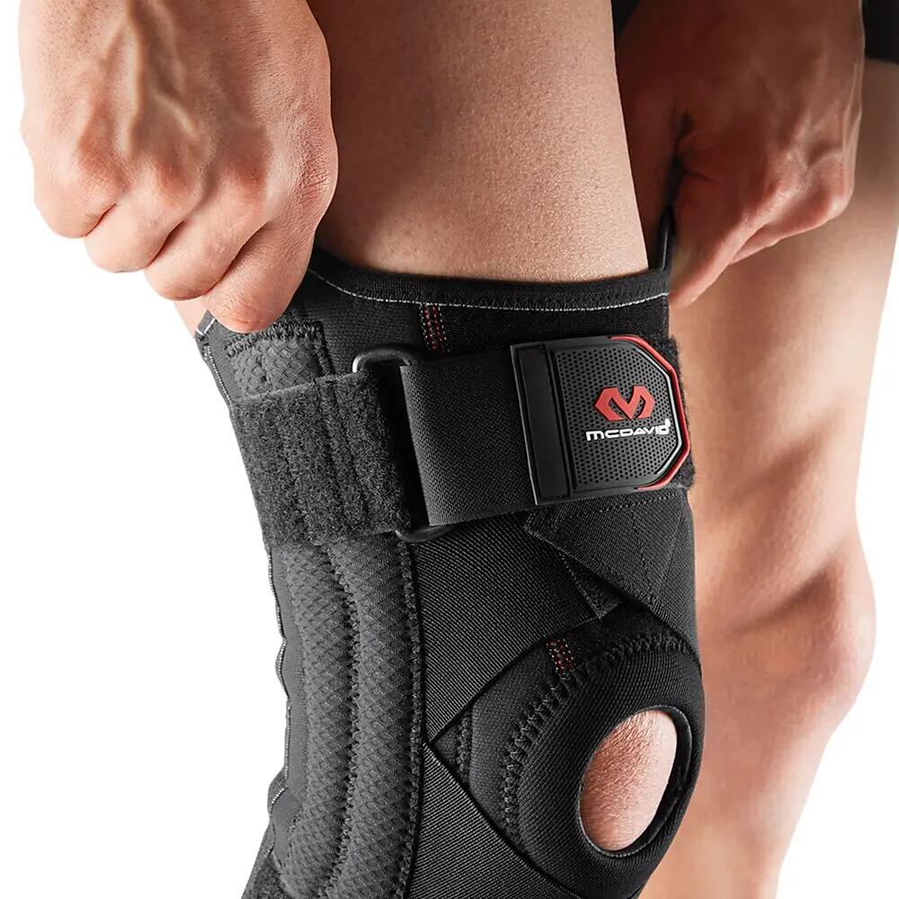 Genouillère McDavid avec baleines à ressort et bandes straps croisées 3/5