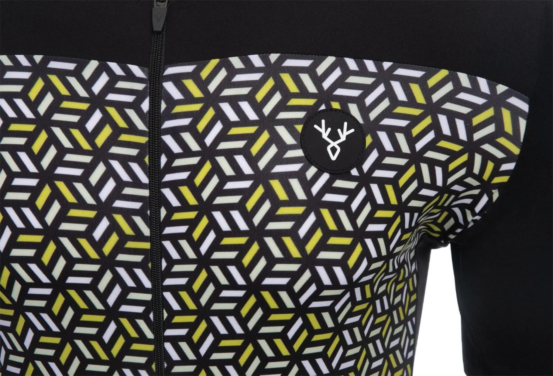 LeBram Short Sleeve Jersey Croix de Fer Black Yellow Slim Fit 4/6