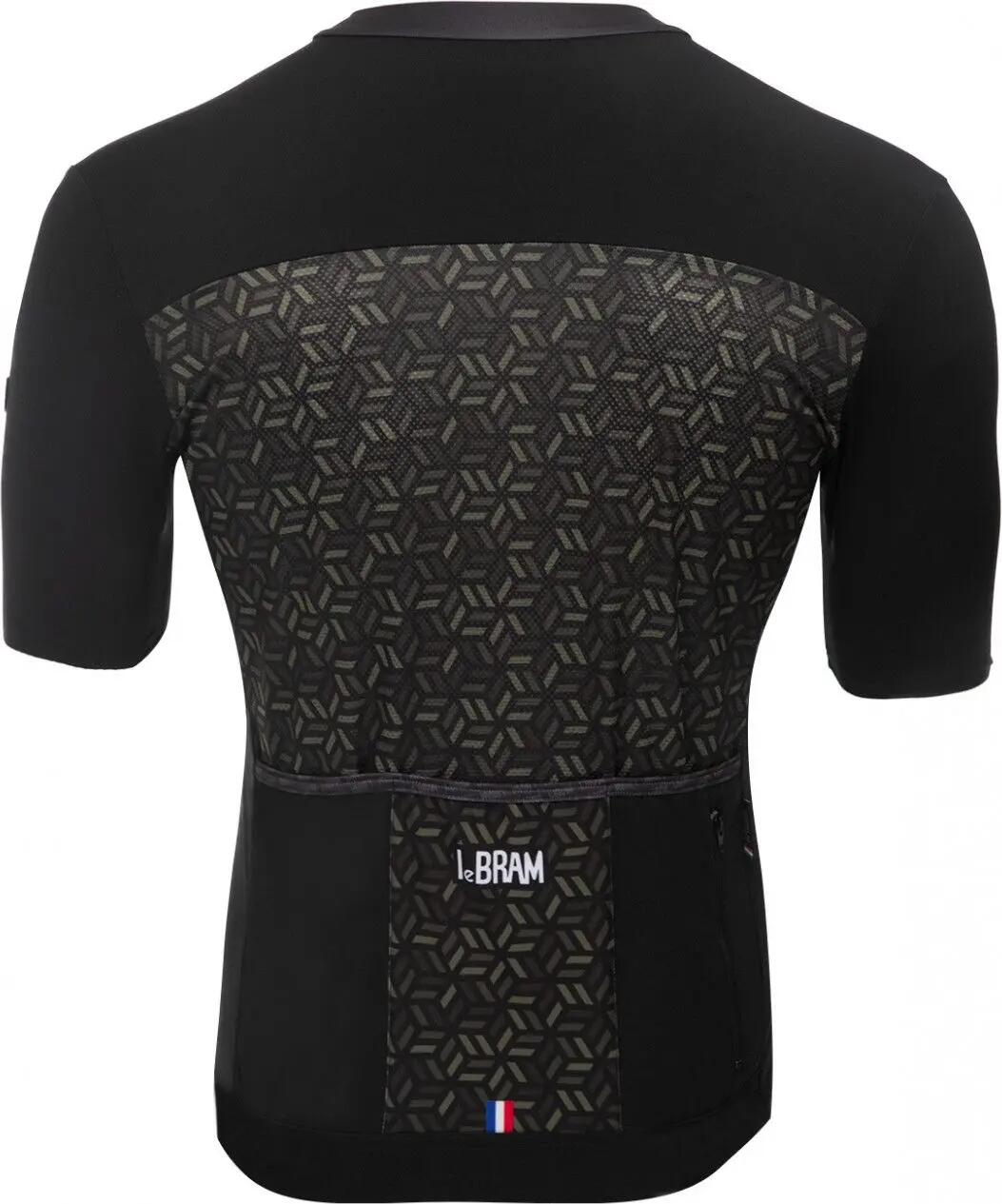 LeBram Short Sleeve Jersey Croix de Fer Black Khaki Slim Fit 4/6