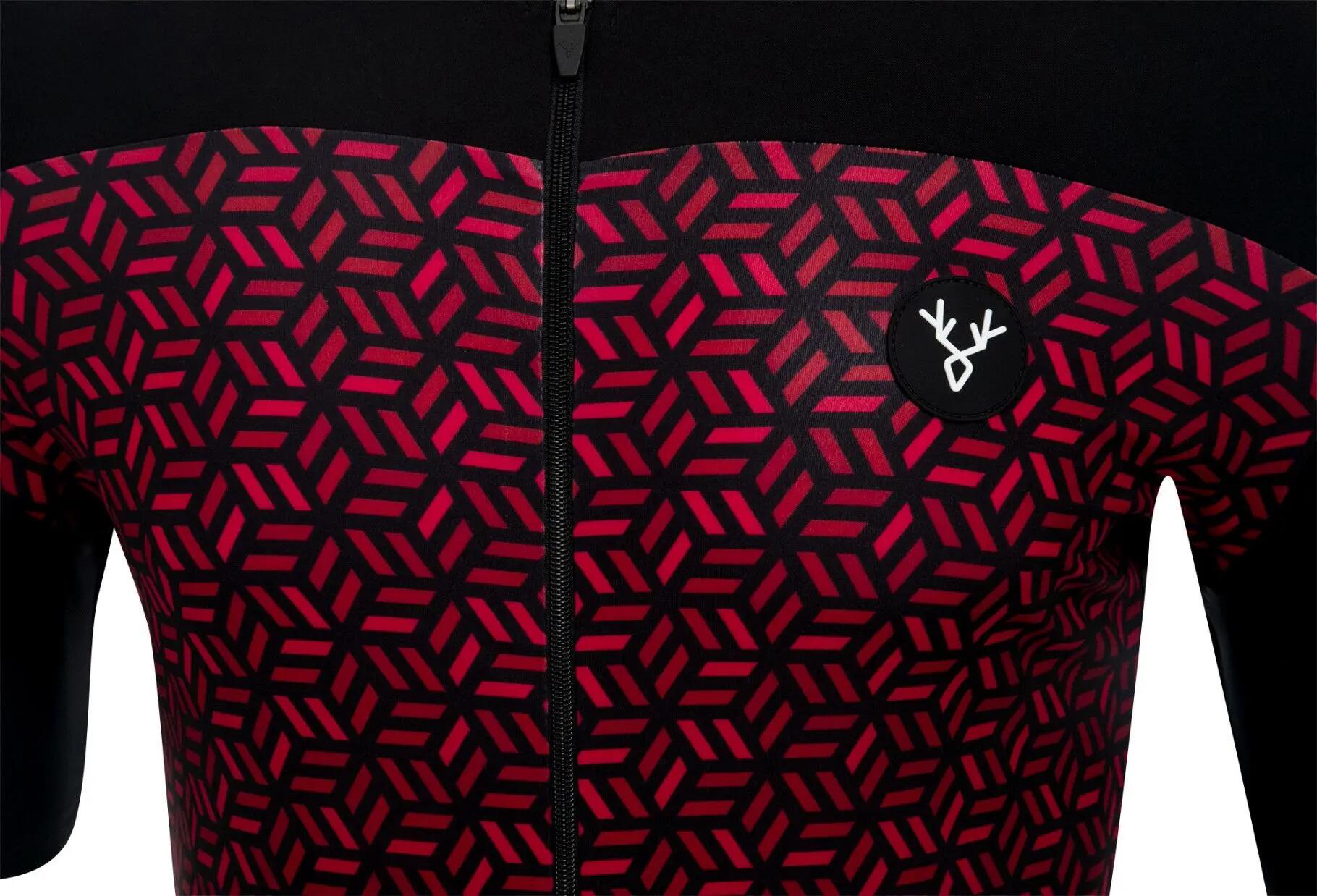 LeBram Short Sleeve Jersey Croix de Fer Black Bordeaux Slim Fit 4/6
