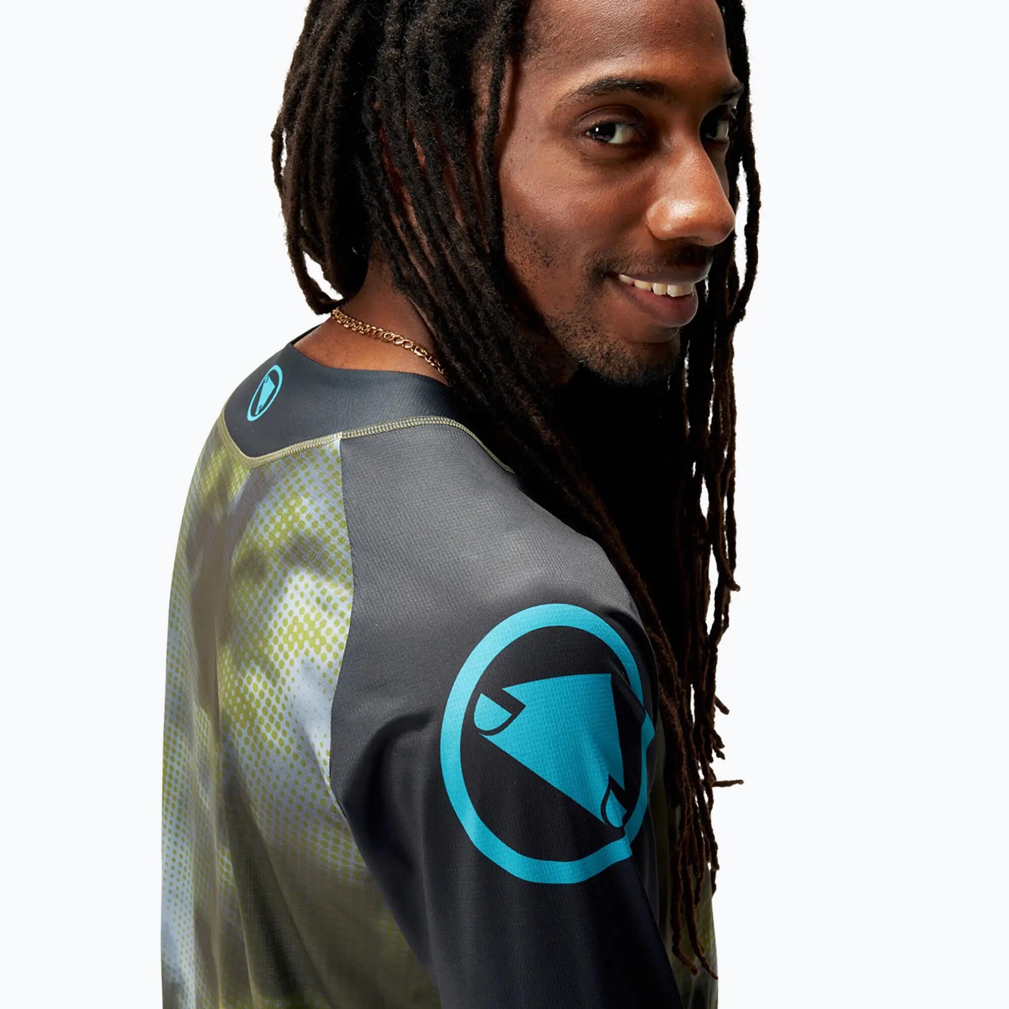 Maglia a maniche lunghe da ciclismo uomo Endura Pixel Cloud Ltd 6/7