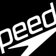 Speedo Logo Bath Towel Black White