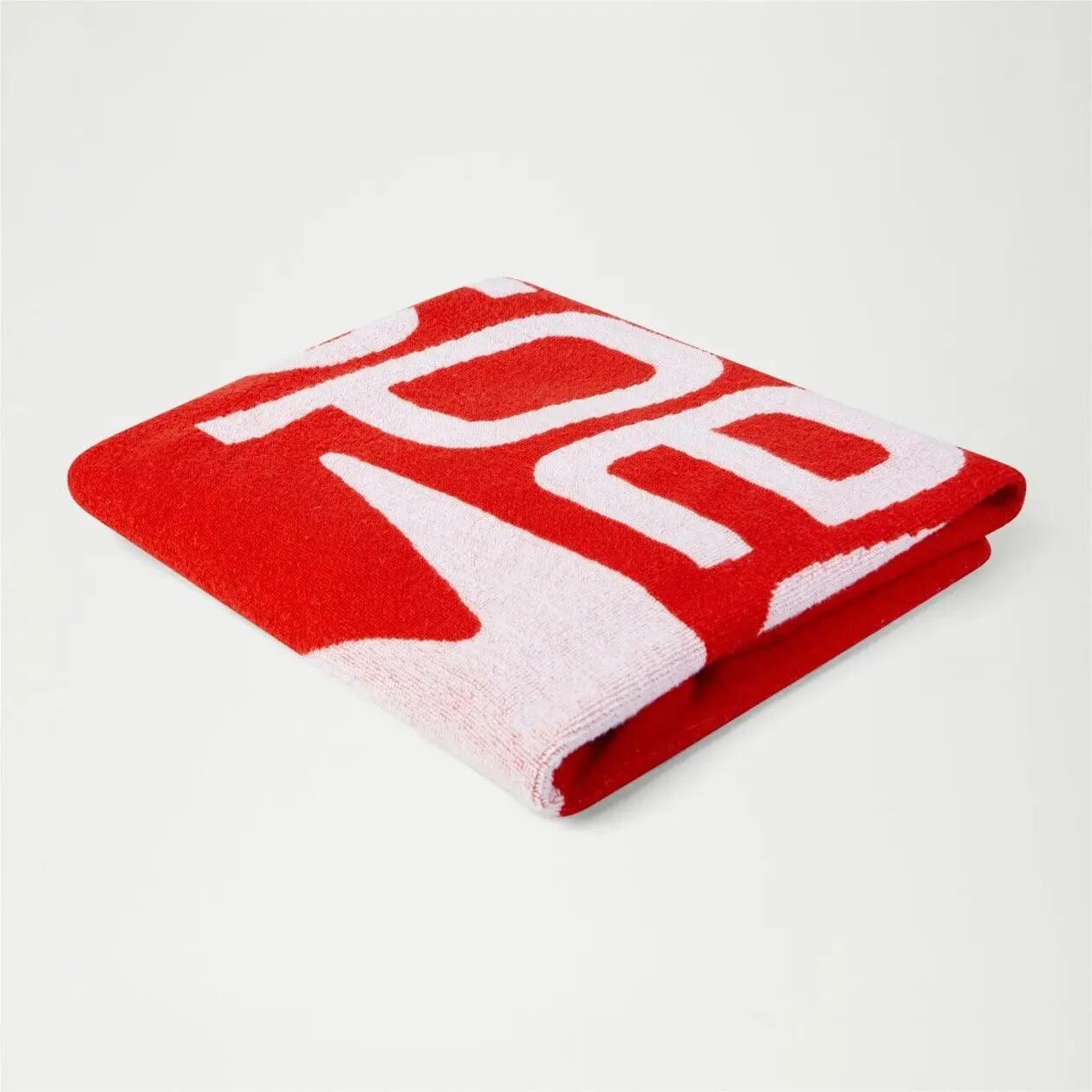 Asciugamano Speedo con logo - Rosso/Bianco 75 x 145 cm 2/5
