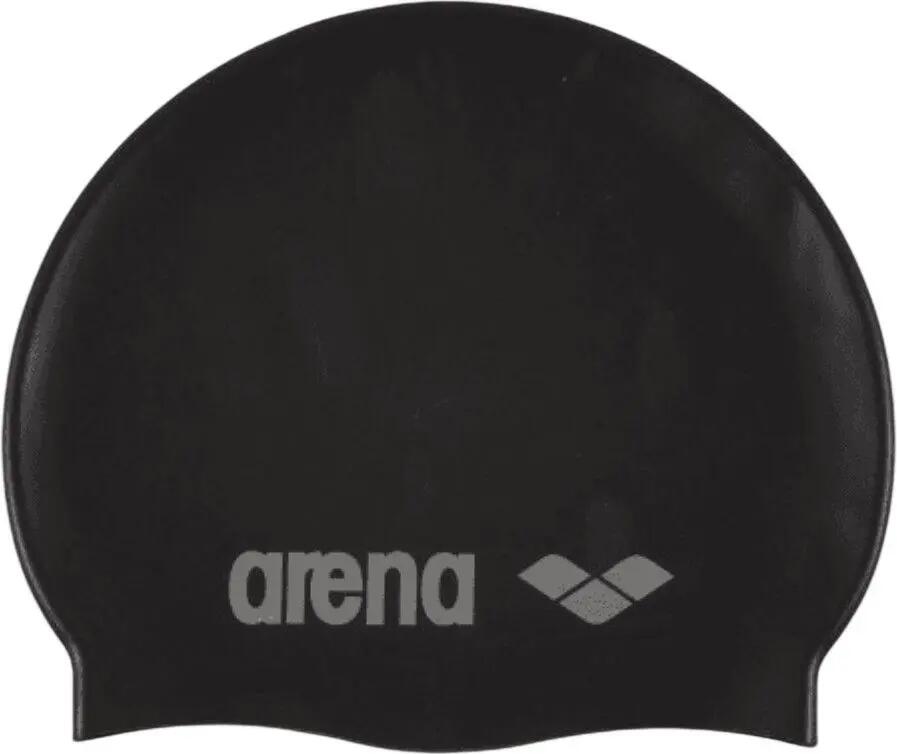 Arena Kinder Badmuts Classic Silicone Zwart
