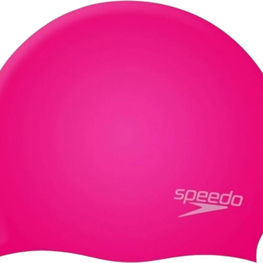 Speedo Moulded Silicone Swim Cap Pink