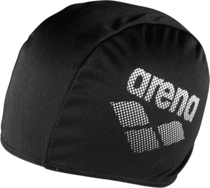 Bonnet de Bain Arena Polyester II Noir Enfant 6-12 ans
