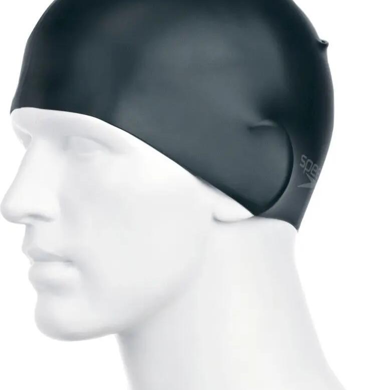 Speedo Moulded Silicon Cap Black