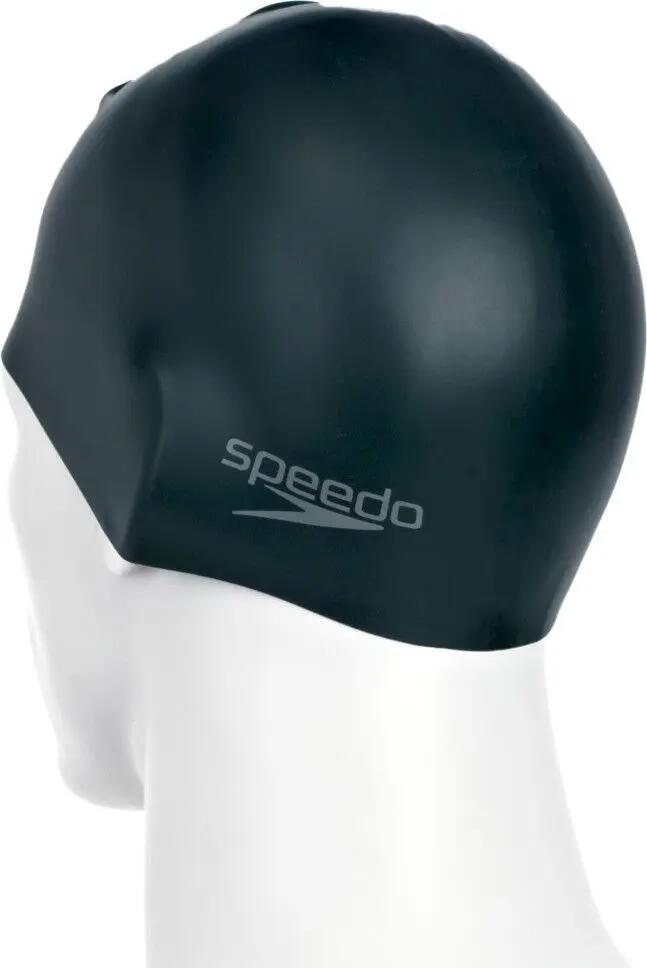 Gorra de silicona moldeada lisa Speedo - Negra 3/5