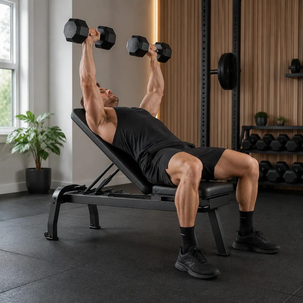 Flex Folding Weight Bench, Black 4/5