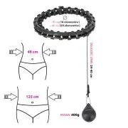 Ensemble de cerceaux avec languettes et poids HHW12 +ceinture plus size HMS 7/7