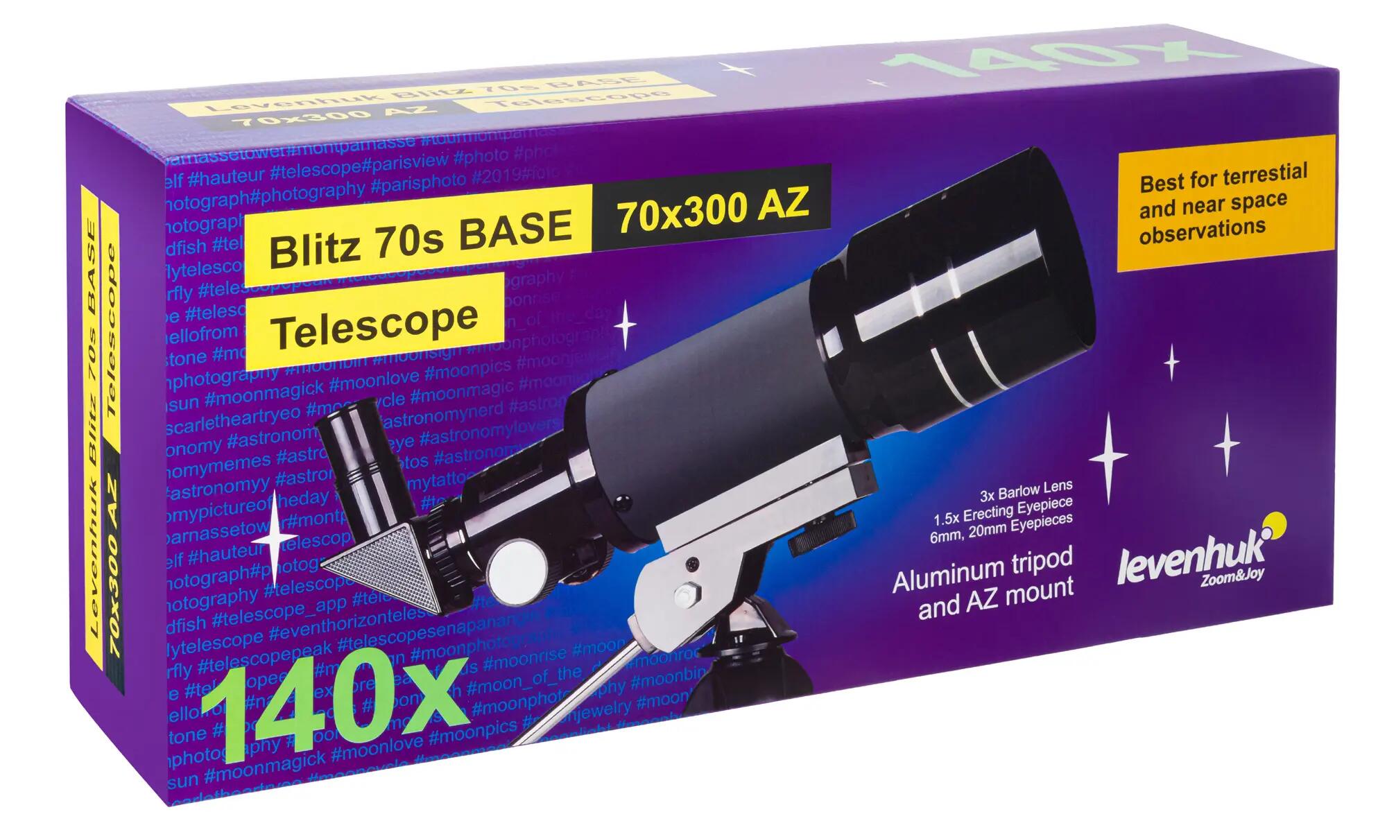 Telescopio Levenhuk Blitz 70s BASE 10/11
