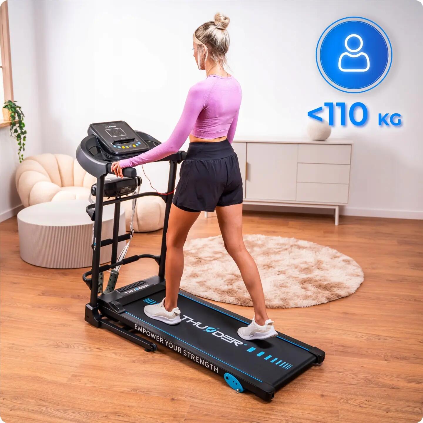 Tapis roulant elettrico pieghevole THUNDER G8000-D massaggiante 12,8 km/h 8/14