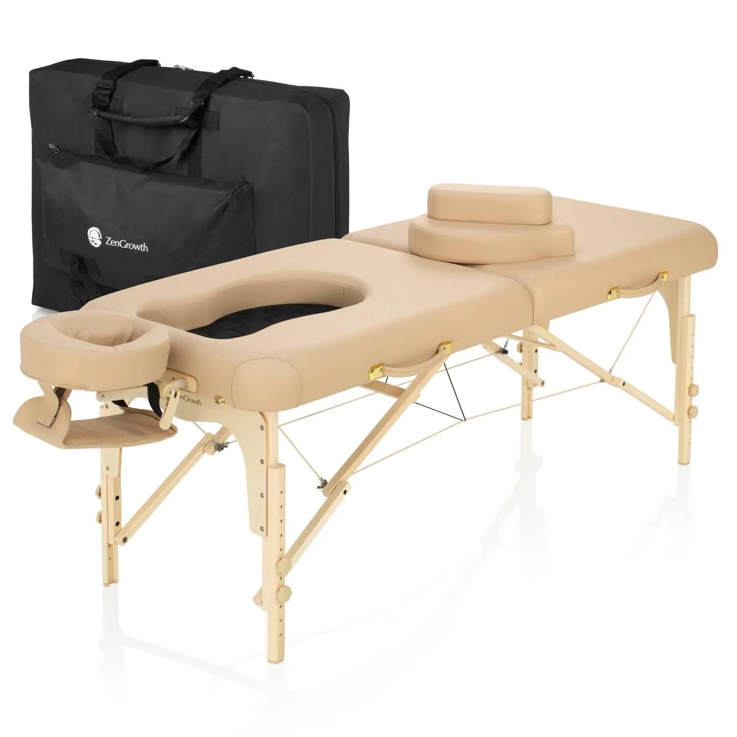 ZENGROWTH Table de massage prénatale Ipanema Beige 71 cm 1/5