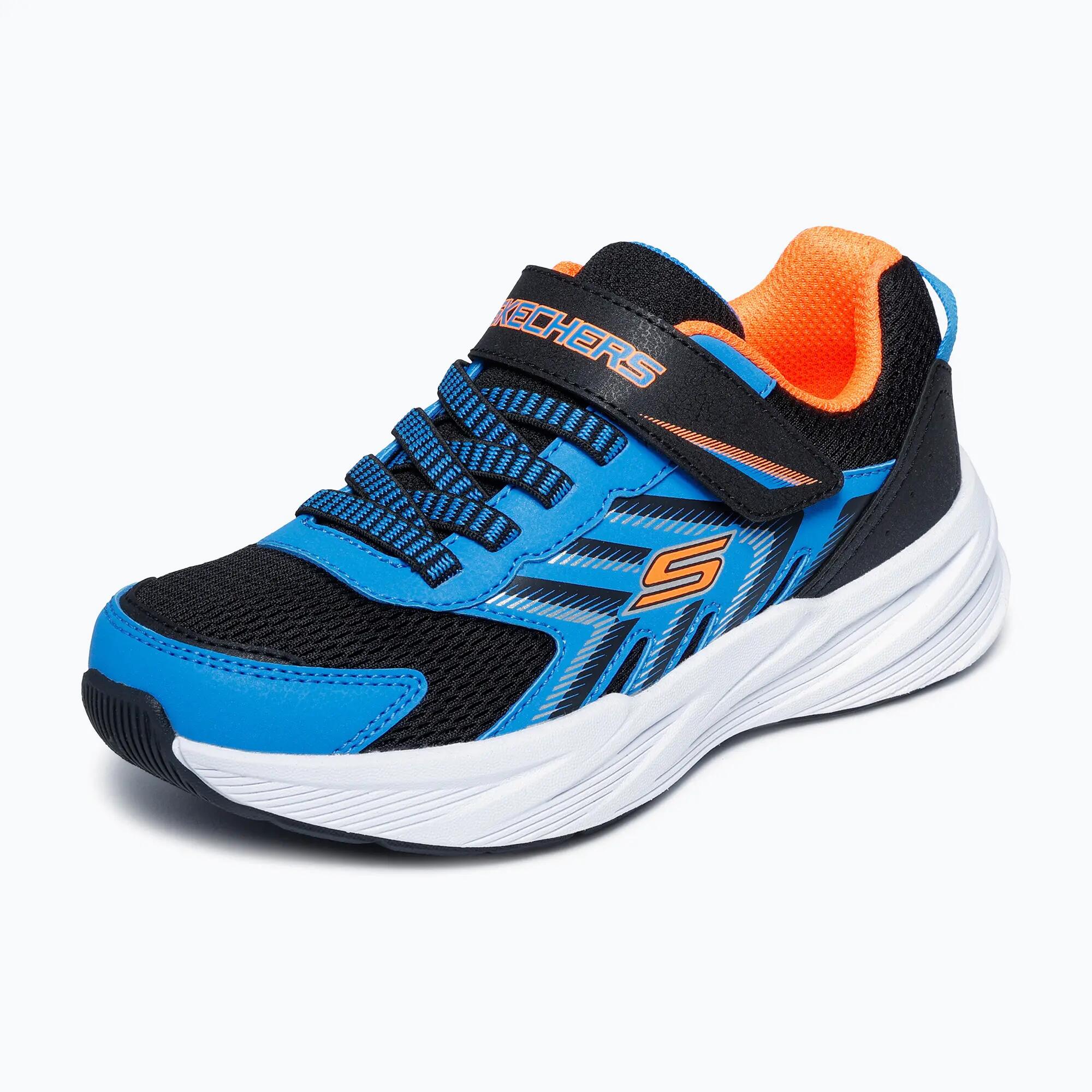 Skechers Microspec Tread Niño Negro Azul Naranja 404115L-BBOR 4/7