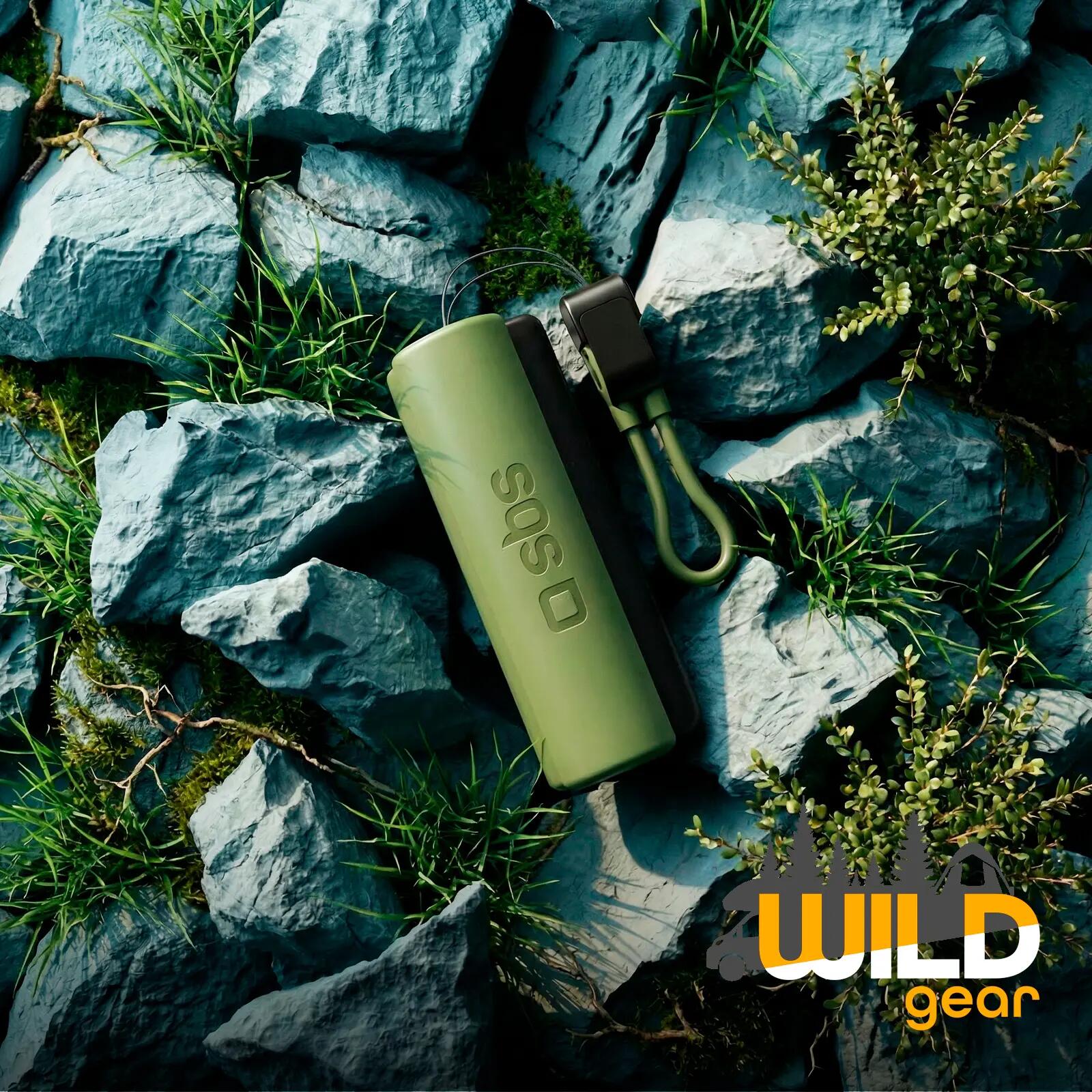 Power Bank 5000mAh con Torcia LED e Cavo USB-C Integrati 2/7