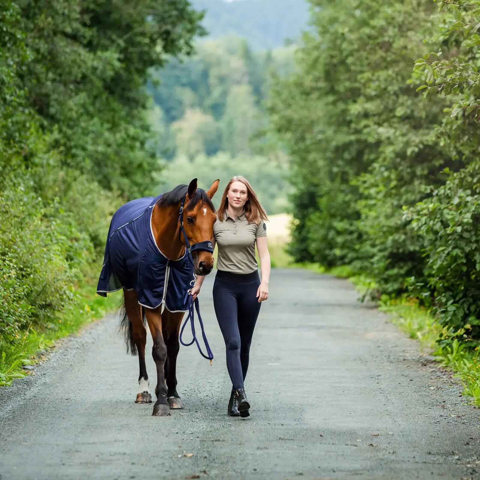 Legging d'équitation à fond intégral avec silicone femme Horze Madison 2/4