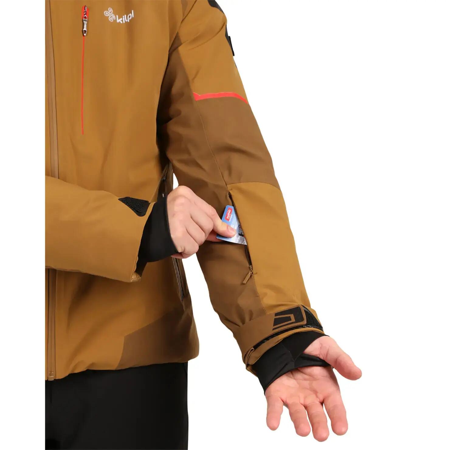 Veste de ski homme Kilpi Turnau-M marron 3/6
