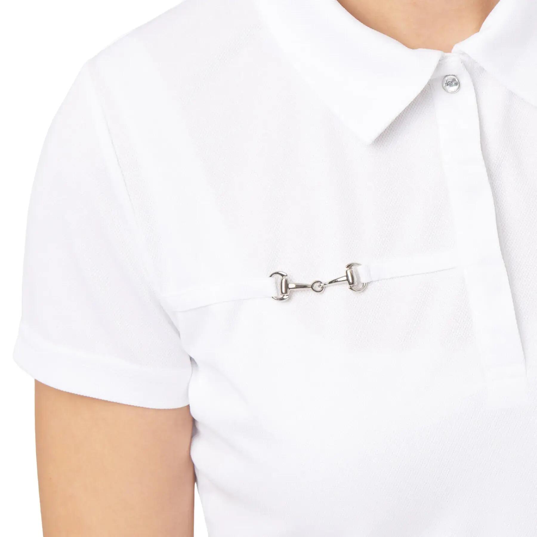 Polo concurso equitación funcional para mujer Horze Denise 4/5