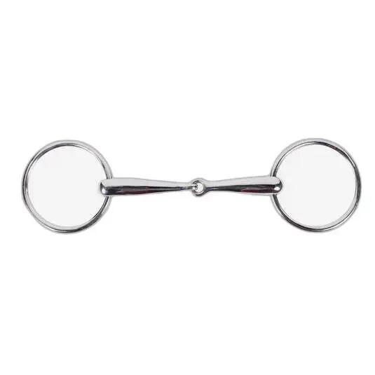 Mors 2 anneaux pour cheval à canon simple brisure Horze Chantilly 1/1