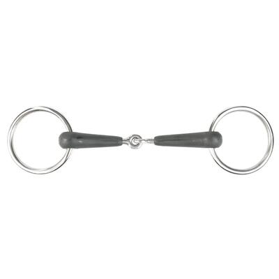 2-rings rubberen paardenbit horze chantilly