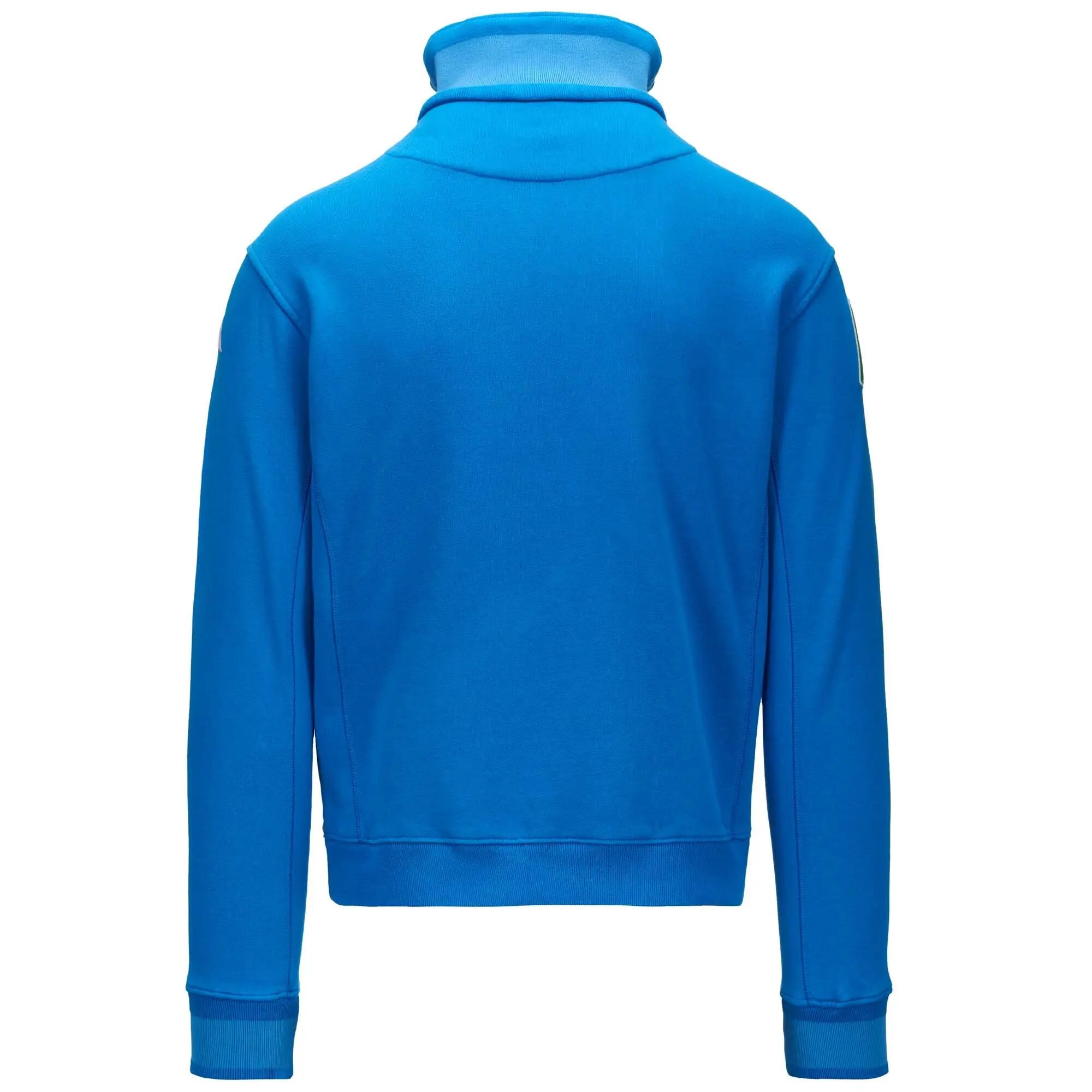 Sweat-shirt zippé pour homme bleu pour sport street 3/6