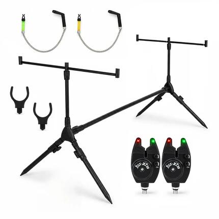 Fish-Xpro Basic Rod Pod - Pour 2 Cannes - Avec Détecteurs et Hangers