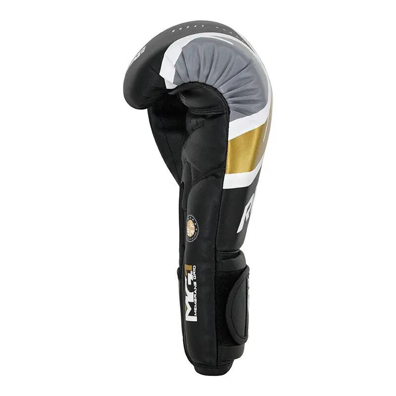 Boxhandschuhe RDX F7 Ego – Schwarz/Gold – 10oz 5/8