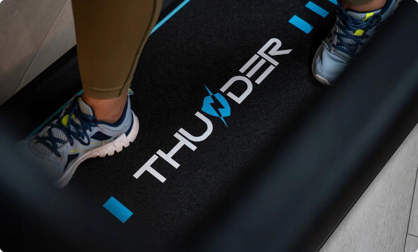 Bieżnia elektryczna składana pod biurko THUNDER IMPACT-BLUE 12 km/h 7/8