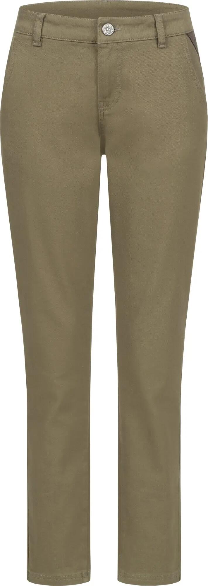 Damen Chinohose Susan Denim Stretch - Dunkeloliv 2/3