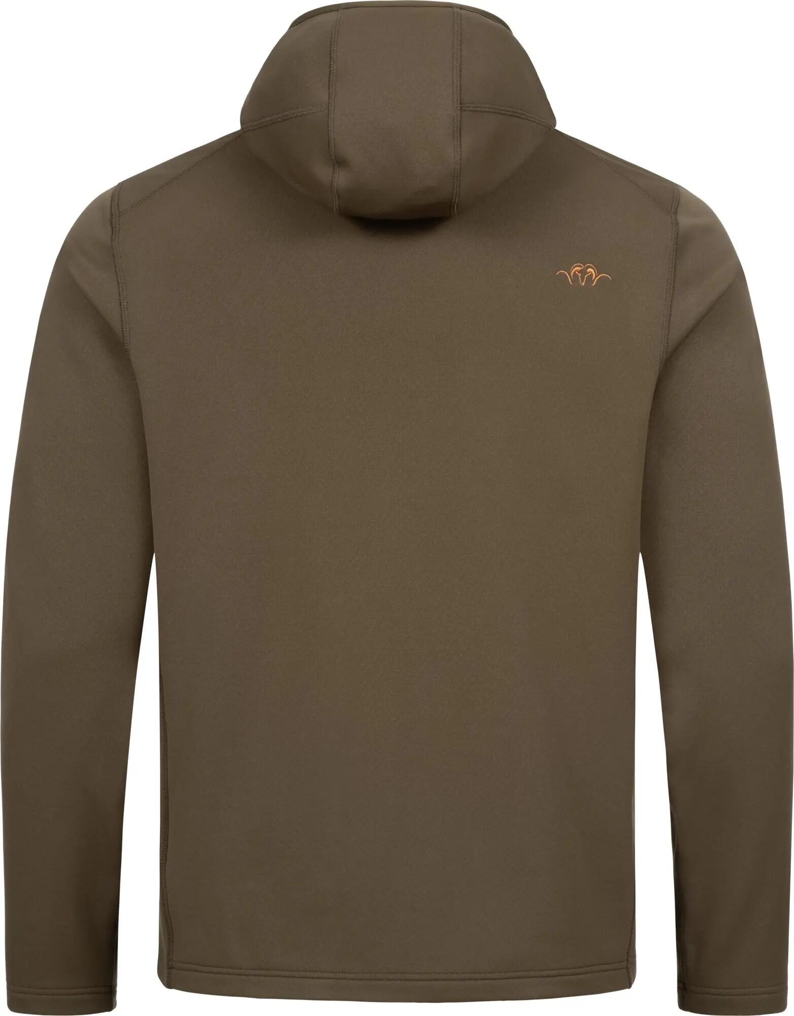 Herren Full Zip Midlayer Drain - Dunkelbraun 4/4