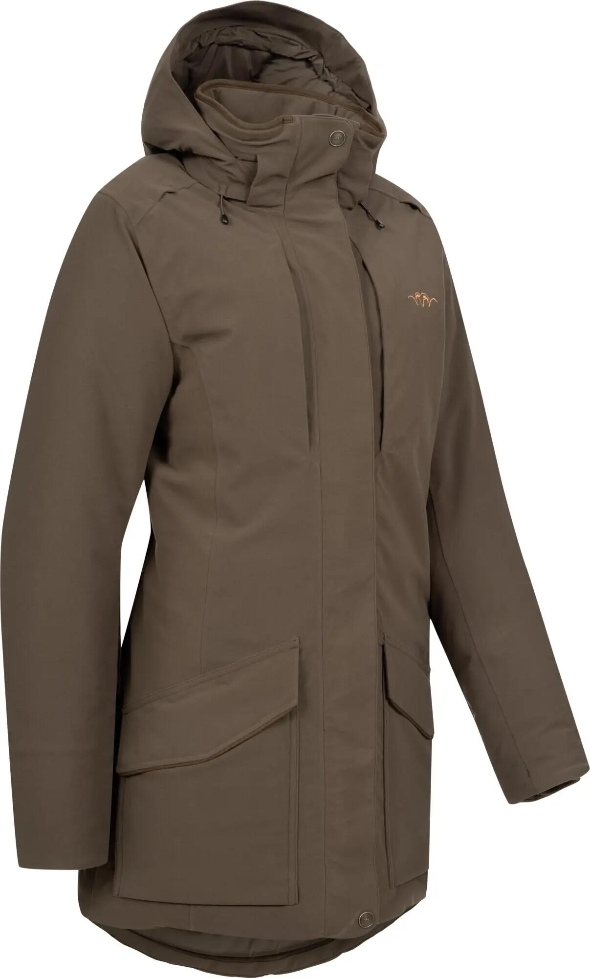 Damen Daunenjacke Janina - Dunkelbraun 3/4