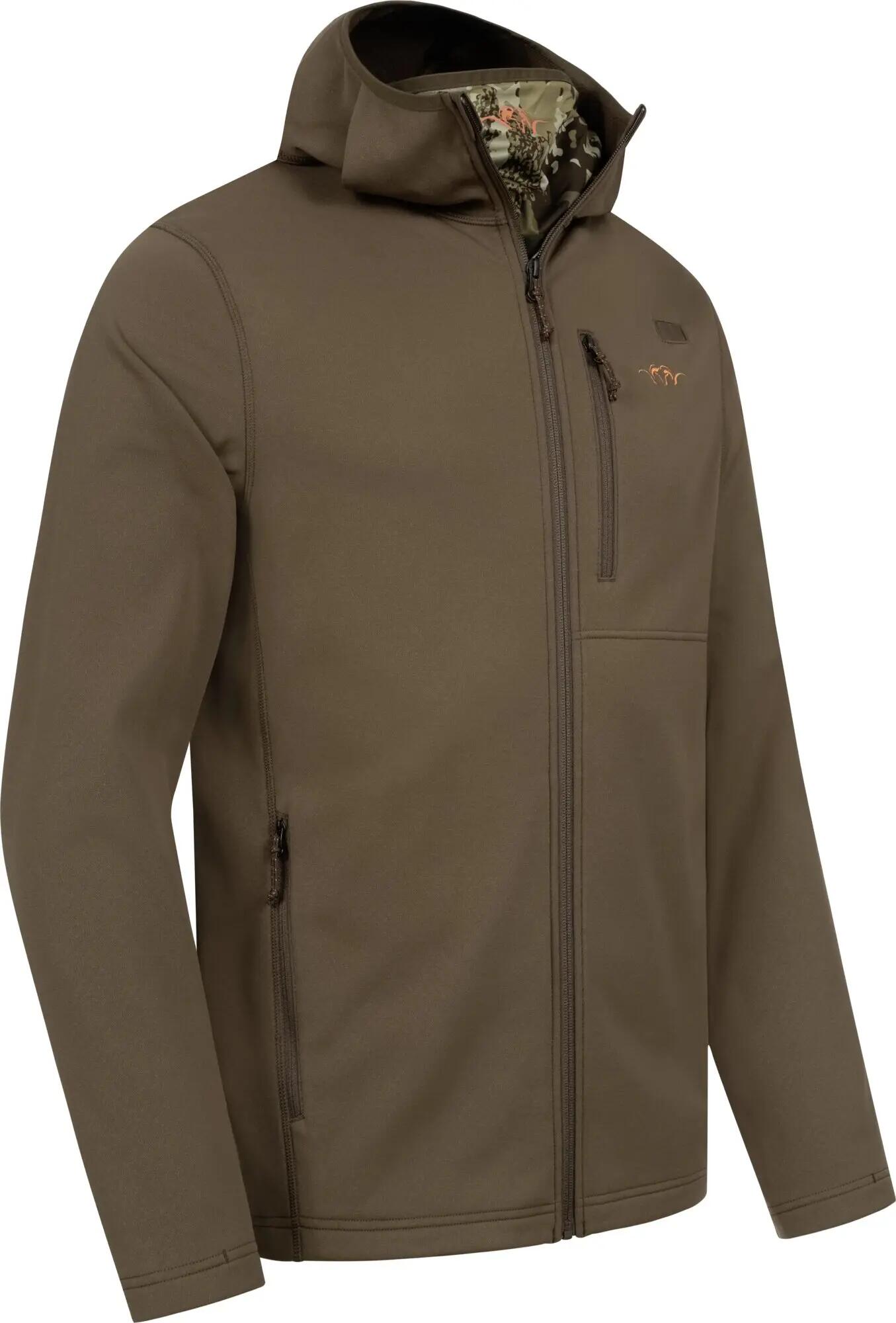 Herren Full Zip Midlayer Drain - Dunkelbraun 3/4