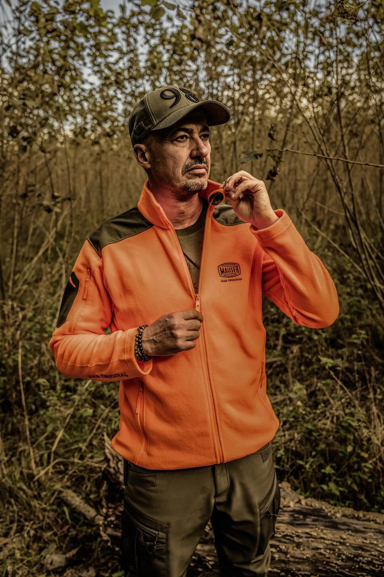 Herren Silent Fleecejacke - Pure Blaze Orange 5/5