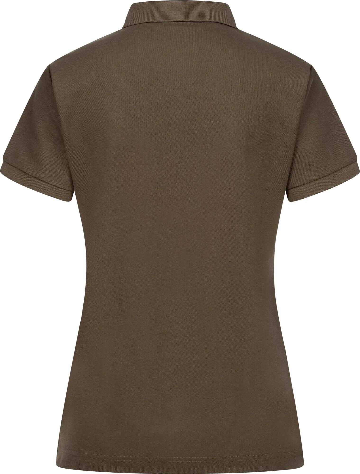Damen Poloshirt - Dunkelbraun 4/4