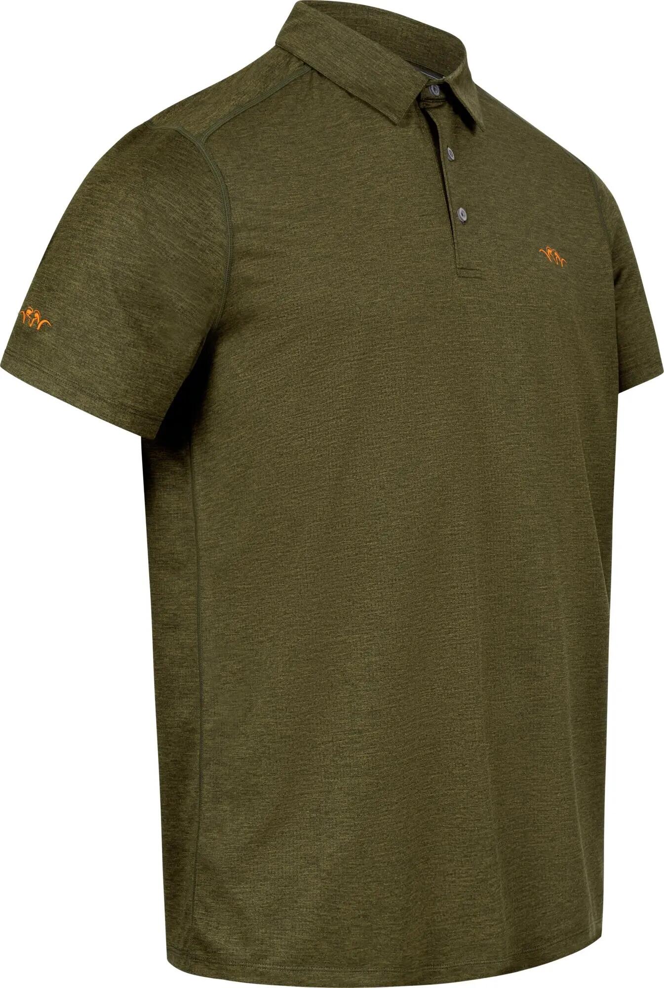 Herren Poloshirt Competition - Dunkeloliv 3/4