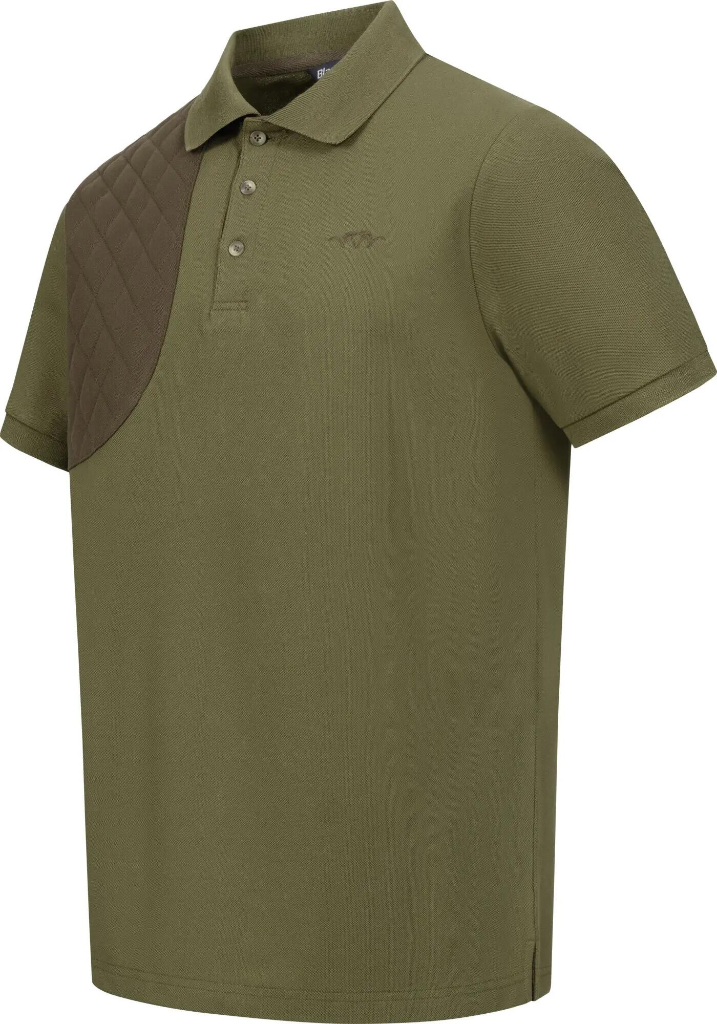 Herenpoloshirt Shooting Patch - olijfgroen 2/7