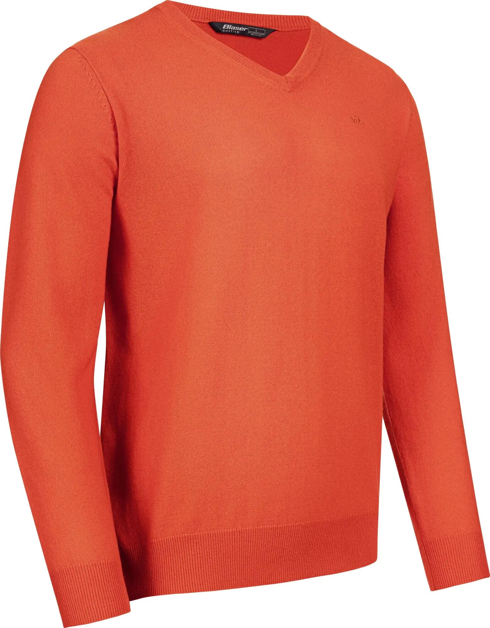 Herren Pullover Kaschmir - Orange 3/4