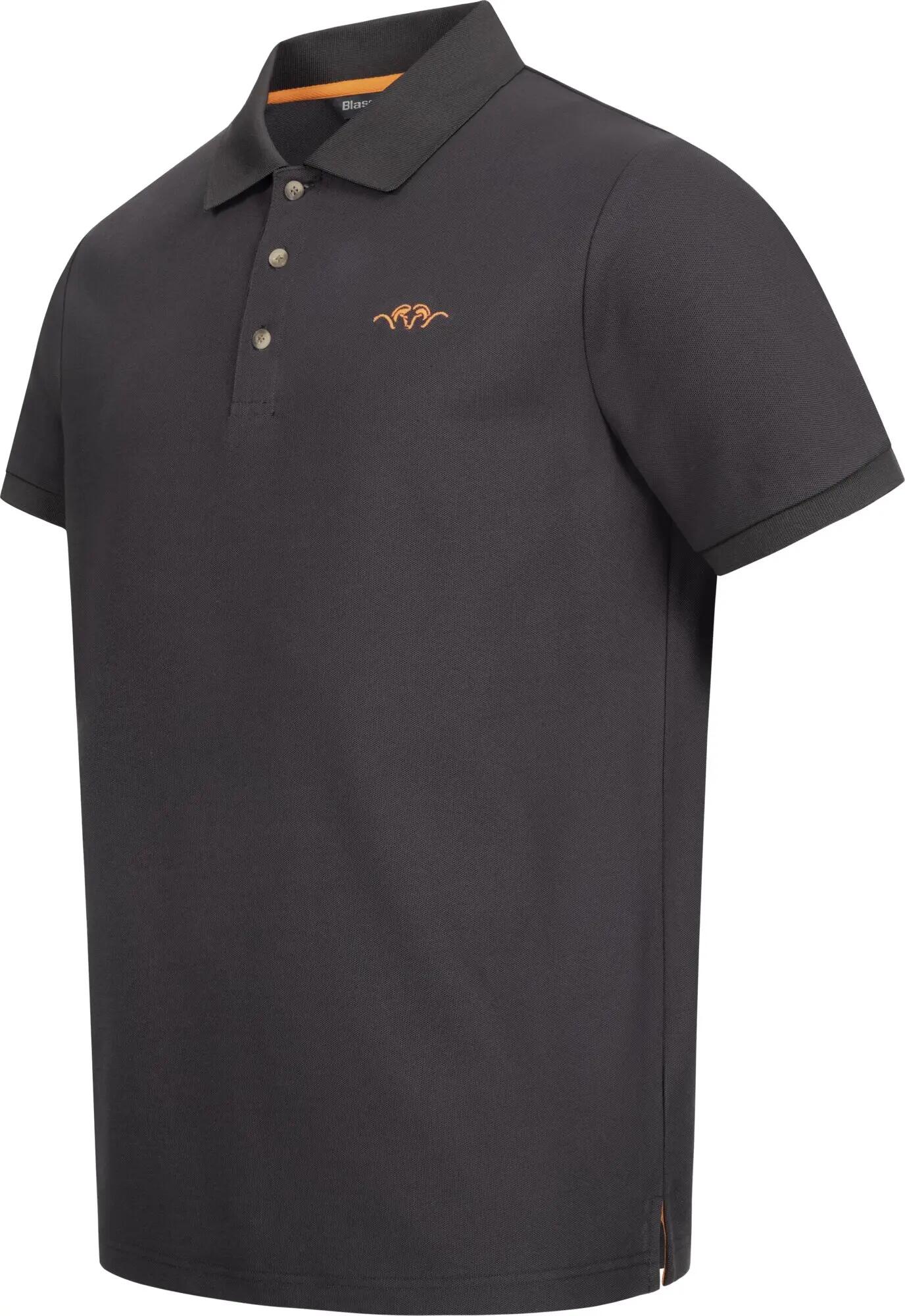 Herren Poloshirt Solid - Grau 3/4