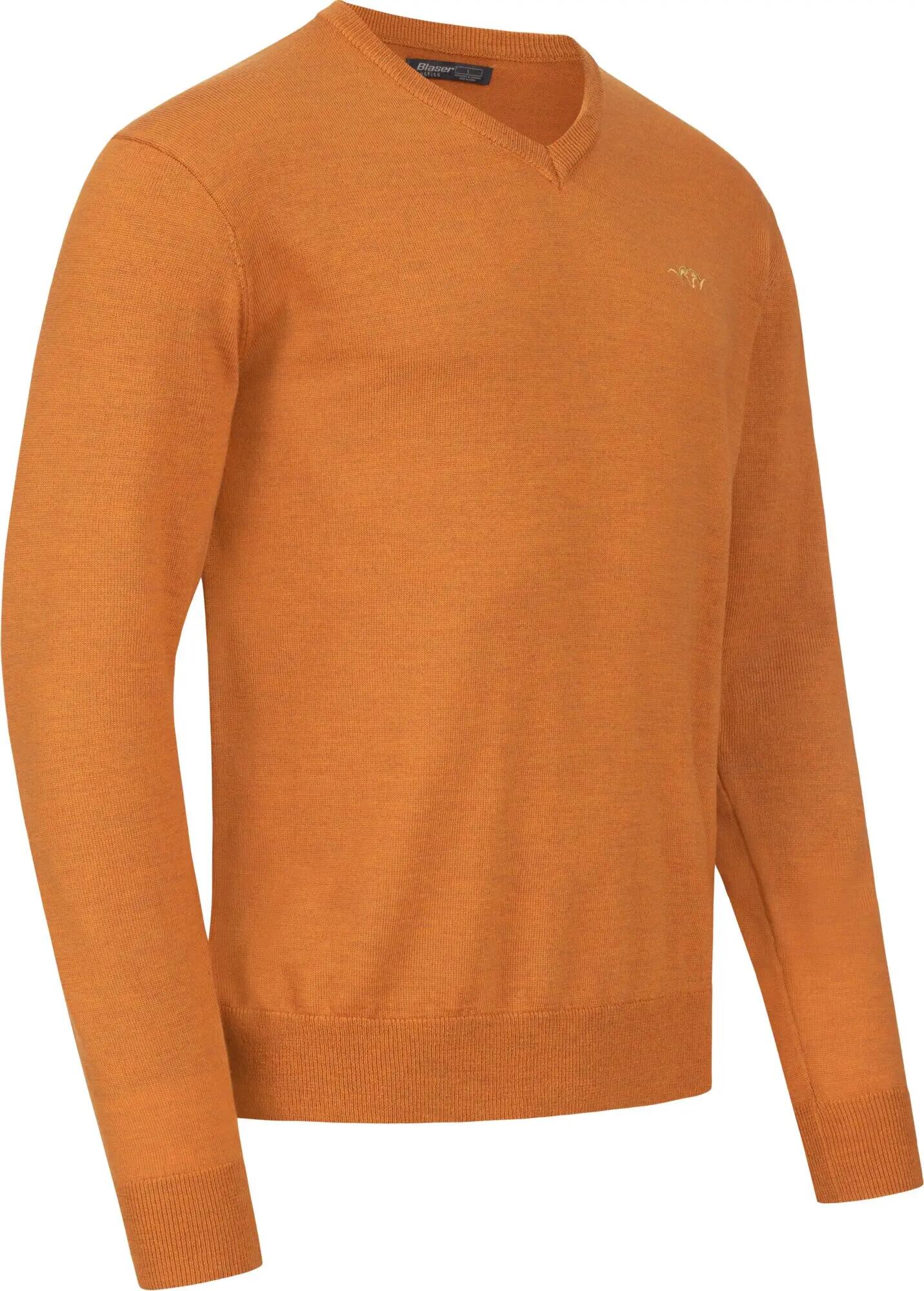 Herren Pullover V-Neck Merino - Braun 3/5