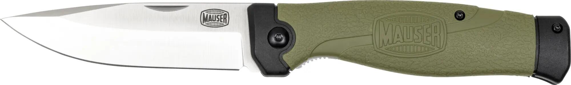 Navaja plegable de acero inoxidable 440A de 9,5 cm - Verde 3/4