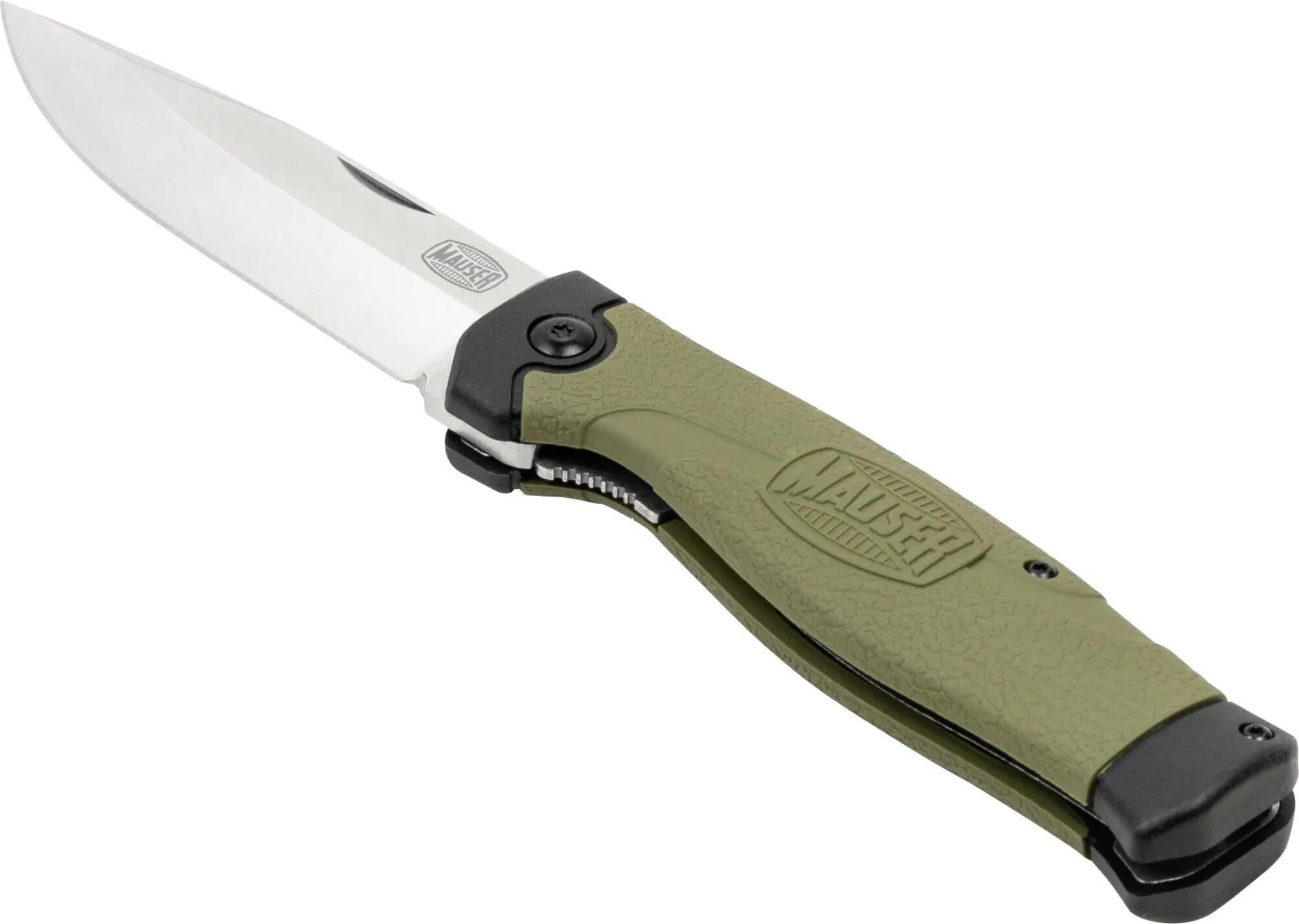 Navaja plegable de acero inoxidable 440A de 9,5 cm - Verde 2/4