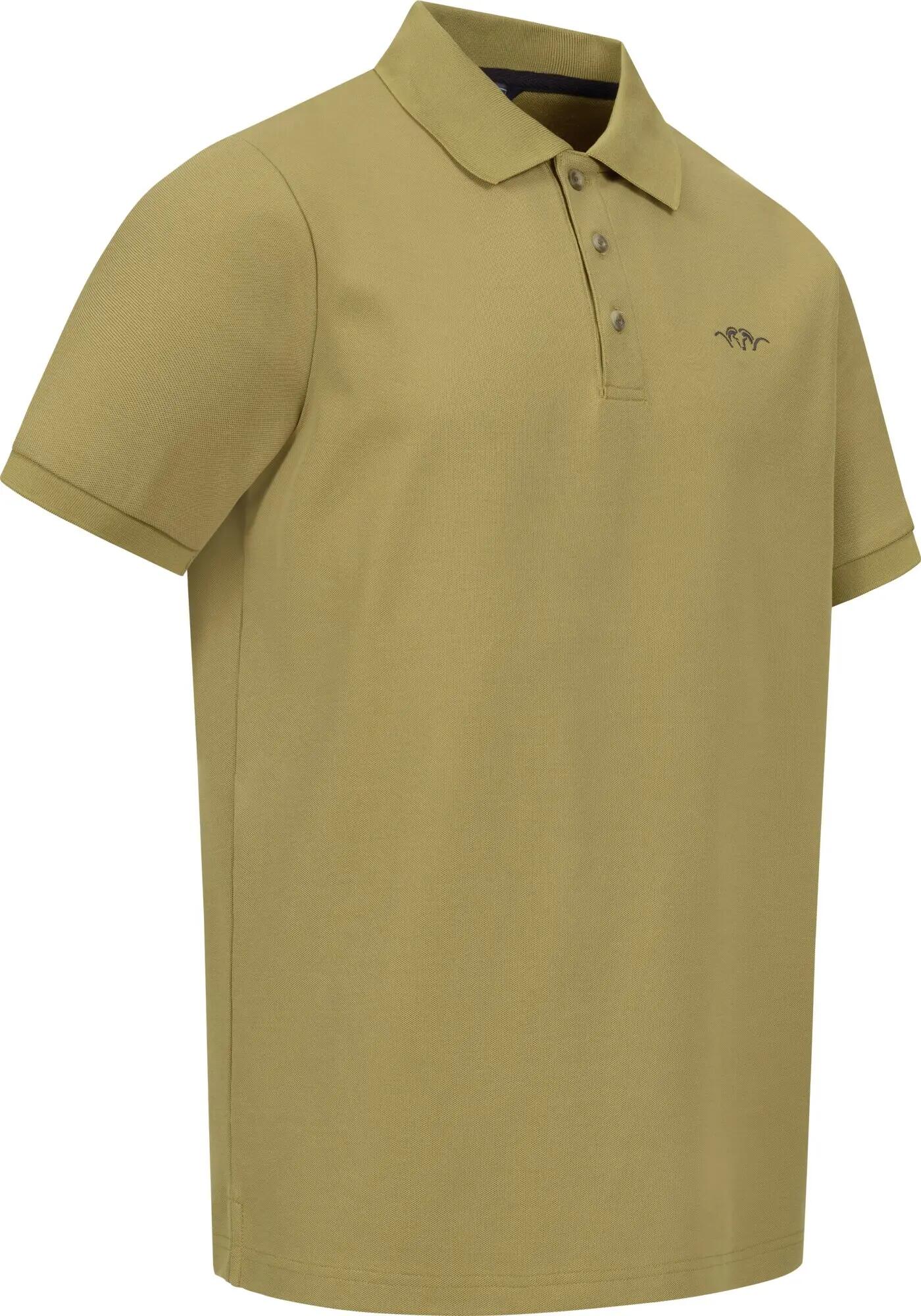 Herren Poloshirt Solid - Matt Gold 3/4
