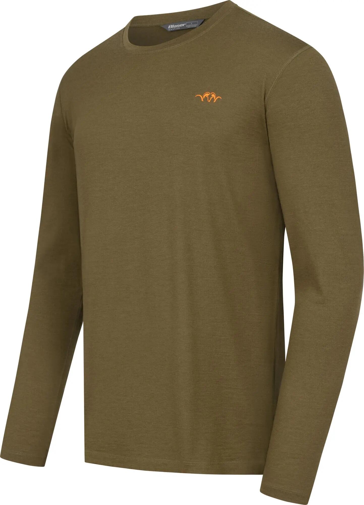Herren Merino Langarmshirt 160 - Dunkeloliv 2/4
